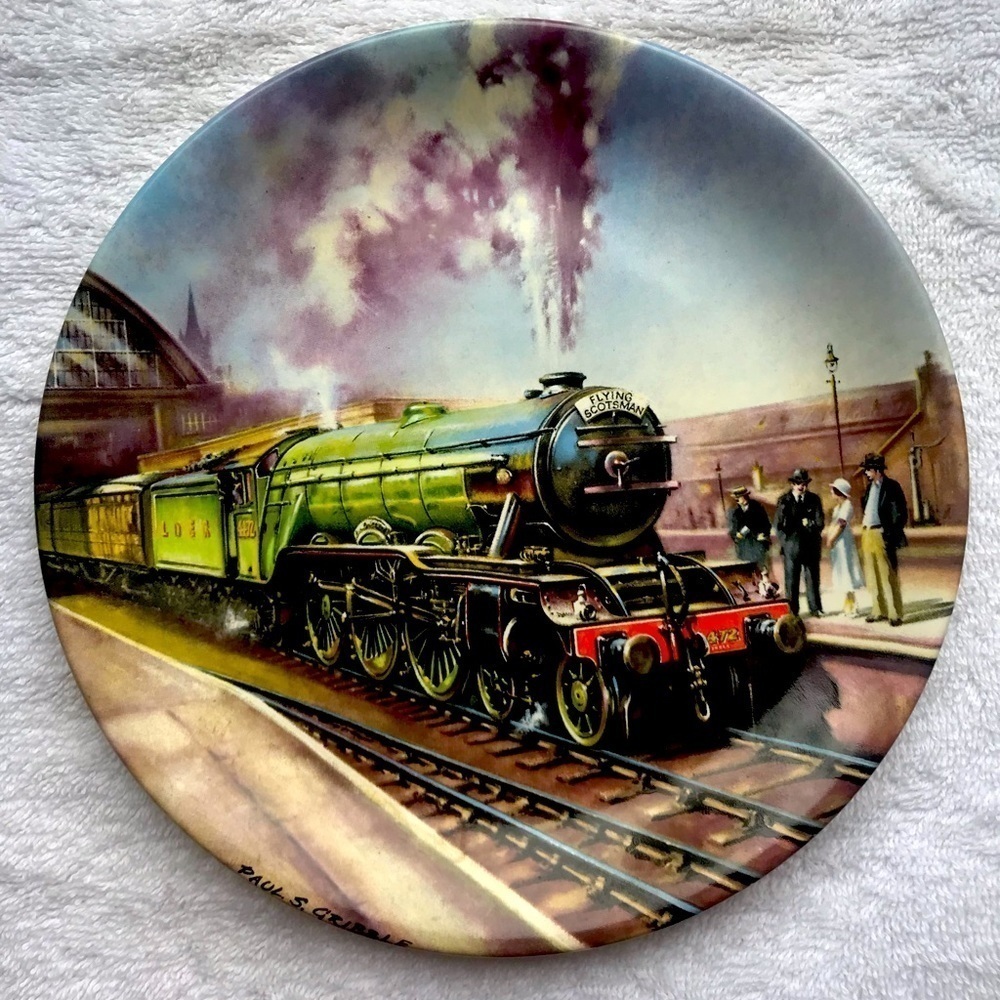 THE FLYING SCOTSMAN, RARE FIND Collectable Vintage Plate Ltd. Edition 19…